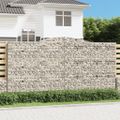 vidaXL Oblúkový gabionový kôš 2 ks 400x30x200/220cm pozinkované železo