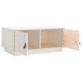 vidaXL Konferenčný stolík biely 80x50x30 cm borovicový masív
