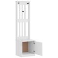 vidaXL Halový strom SANDNES biela 45x40x159,5 cm masívna borovica