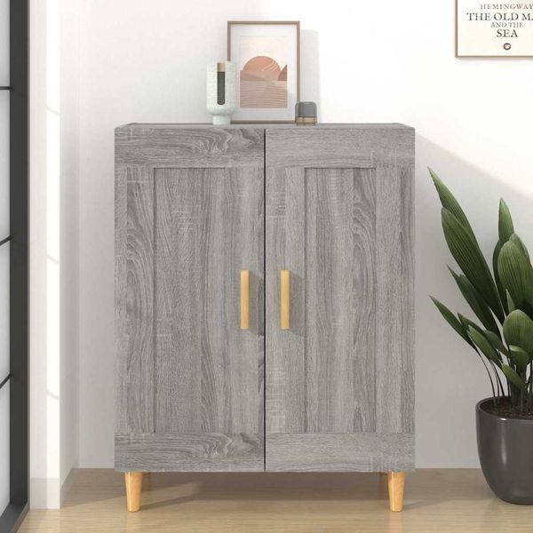 vidaXL Komoda sivý dub sonoma 69,5x34x90 cm spracované drevo