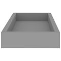 vidaXL Terasové nástenné police 2 ks sivé 40x15x4 cm MDF