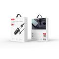 XO car charger CC56 PD 30W QC 1x USB 1x USB-C black + USB - USB-C cable