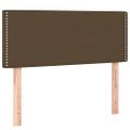 vidaXL Posteľný rám boxsping s matracom hnedý 90x200 cm látka