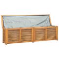 vidaXL Záhradný úložný box s vreckom 200x50x55 cm masívny teak