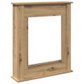 vidaXL Obloženie krbu dub artisan 75x20x87,5 cm kompozitné drevo