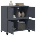 vidaXL Komoda antracitová 68x39x72 cm oceľ