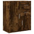 vidaXL Komody 2 ks dymový dub 60x31x70 cm kompozitné drevo