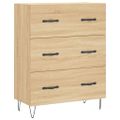 vidaXL Vysoká skrinka dub sonoma 69,5x34x180 cm spracované drevo