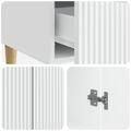 vidaXL Servírovacia skriňa Biela 66 x 34,5 x 95 cm Kompozitné drevo