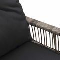 vidaXL Vonkajšia lavička 2 -Seater 4 ks 110 x 59 x 82 cm polyratan
