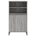 vidaXL Vysoká skrinka sivý dub sonoma 60x36x110 cm spracované drevo