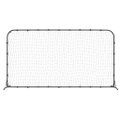 vidaXL Futbalová odrazová sieť čierna 366x90x183 cm HDPE