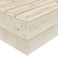 vidaXL 6-dielna záhradná súprava z paliet+podložky, smrekové drevo