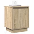 vidaXL Nočný stolík 2 ks Sonoma dub 39 x 34,5 x 50 cm Kompozitné drevo