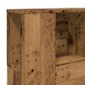 vidaXL Skrinka na čelo postele staré drevo 120x19x104,5 cm komp. drevo