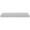 vidaXL Plávajúce nástenné police 4 ks, betónovosivé 60x23,5x3,8 cm MDF
