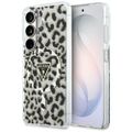 Puzdro Guess IML Leopard Print Triangle MagSafe pre Samsung Galaxy S26 čierna
