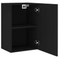 vidaXL TV nástenné skrinky 2 ks čierne 40,5x30x60 cm kompozitné drevo
