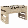 vidaXL Stolný futbal Sonoma dub 146,5 x 74 x 85 cm Kompozitné drevo