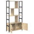 vidaXL Regál na knihy 80 x 30 x 155,5 cm Kompozitné drevo Sonoma dub