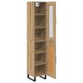 vidaXL Highboard Remeselný dub 34,5 x 34 x 180 cm Kompozitné drevo