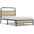 vidaXL Posteľný rám bez matraca 90x200 cm dub sonoma kompozitné drevo