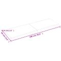 vidaXL Stolová doska tmavohnedá 180x60x(2-4)cm ošetrený masív hrany