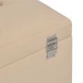 vidaXL Lavica s úložným priestorom 80 cm béžová zamat