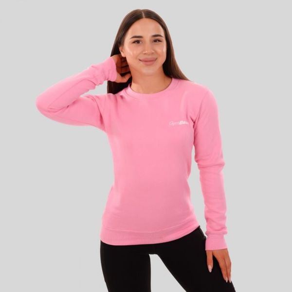 Dámska mikina Basic Jumper Baby Pink - GymBeam, veľkosť S, veľkosť oblečenia S