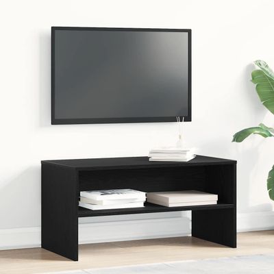 vidaXL TV skrinka Dub čierny 80x40x40 cm Drevo