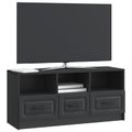 vidaXL TV skrinka Čierna 102 x 34,5 x 47 cm Kompozitné drevo