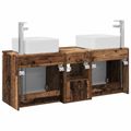 vidaXL Set kabinetov do kúpeľne 3 ks Staré drevo 49,5 x 41 x 63 cm