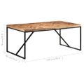 vidaXL Jedálenský stôl 180x90x76 cm akáciový a mangovníkový masív