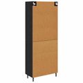 vidaXL Highboard 2 ks Čierny dub 69,5 x 34 x 180 cm Kompozitné drevo