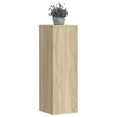 vidaXL Stojany na kvety 2 ks, dub sonoma 33x33x100cm, kompozitné drevo