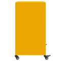 vidaXL Komoda horčicovožltá 68x39x72 cm oceľ