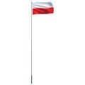 vidaXL Poľská vlajka a stĺp 6 m hliníkový