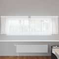 vidaXL Čipková záclona Biela 100 x 300 cm Polyester
