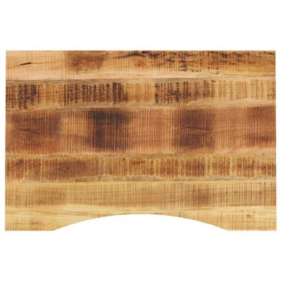 vidaXL Stolová doska so zakrivením 80x50x2,5 cm surový mangový masív