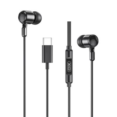 Drôtové slúchadlá XO EP81 USB-C čierne