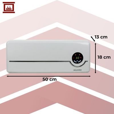 Teplovzdušný ventilátor keramický Kaminer Airo 26389, nástenný, WiFi, 1000/2000 W biely Teplovzdušný ventilátor keramický Kaminer Airo 26389, nástěnný, WiFi, 1000/2000 W bílý