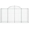 vidaXL Oblúkové gabiónové koše 10 ks 200x50x100/120cm pozinkov. železo