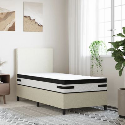 vidaXL Taštičkový pružinový matrac stredný plus 90x200 cm