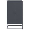 vidaXL Vysoká skrinka antracitová 68,5x38,5x123,5 cm oceľ