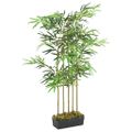 vidaXL Umelý bambusový strom 730 listov 120 cm zelený