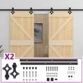 vidaXL Posuvné dvere 2 ks 90 x 210 cm Borovicový masív
