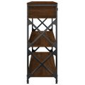 vidaXL Konzolový stolík hnedý dub 100x28x75 cm kompozitné drevo