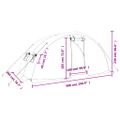 vidaXL Fóliovník s oceľovým rámom biely 10 m² 5x2x2,3 m