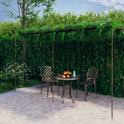 vidaXL Záhradná pergola, starožitná hnedá 6x3x2,5 m, železo
