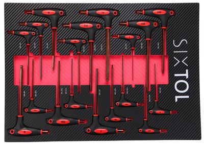 Modul s nářadím do dílenského vozíku MECHANIC TOOL TRAY 5, 18ks SIXTOL
